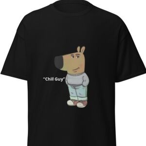 “Chill guy” black tee